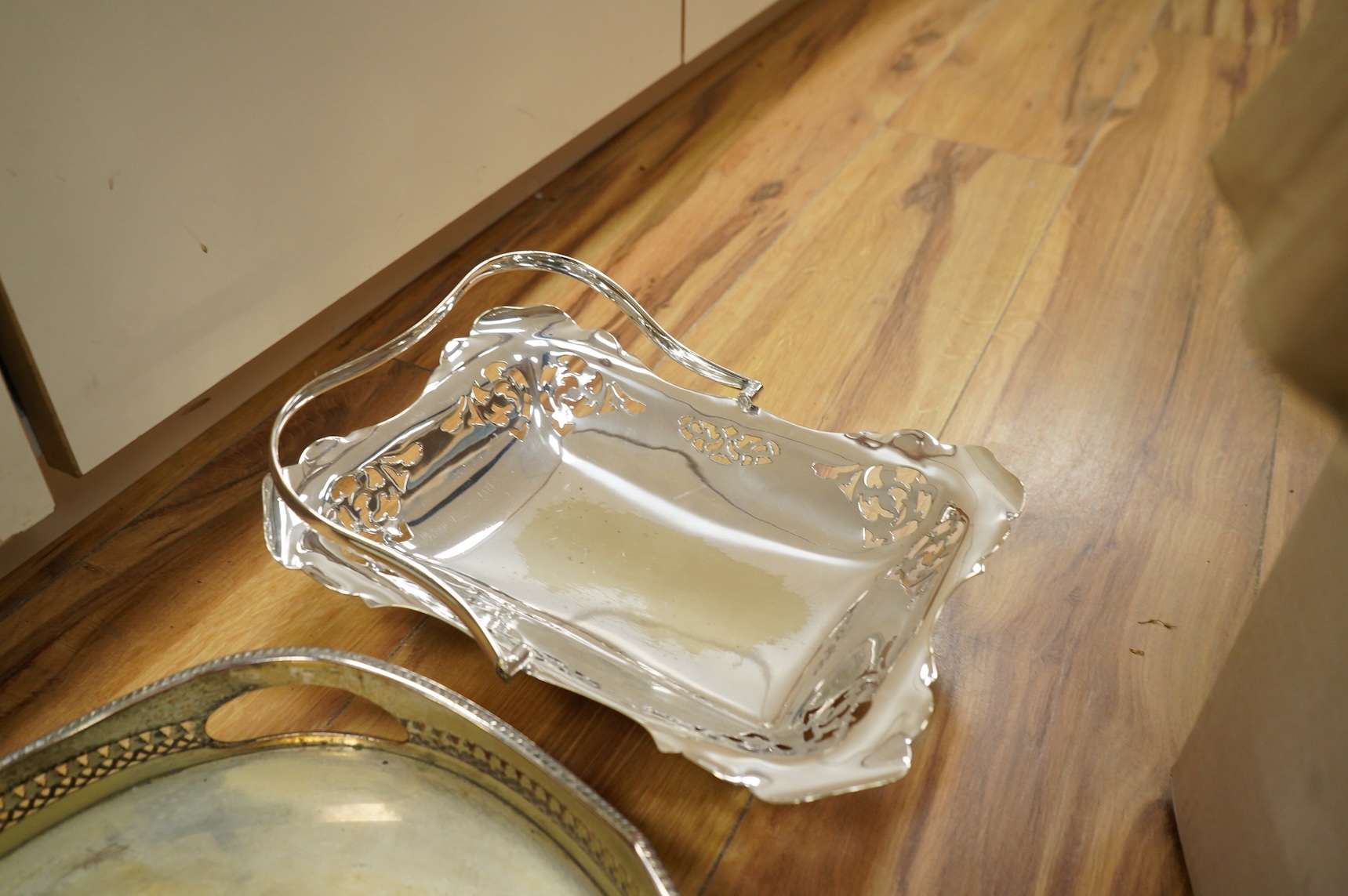 A collection of silver plated ware